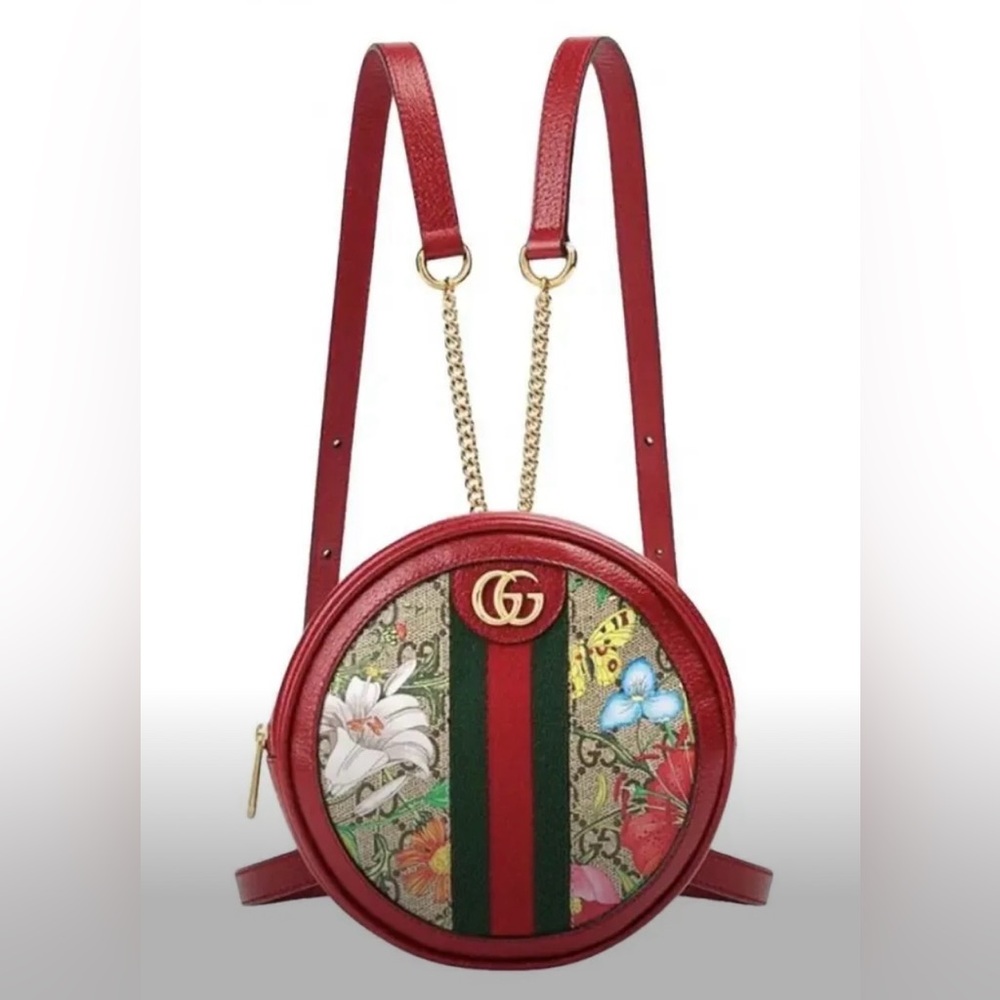 GUCCI GG Supreme Flora Ophidia Mini Backpack 🌸 w/ Dust Bag
